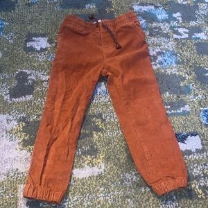 Okie Dokie- Corduroy Toddler Pants- 4T- Cognac/Burnt Orange